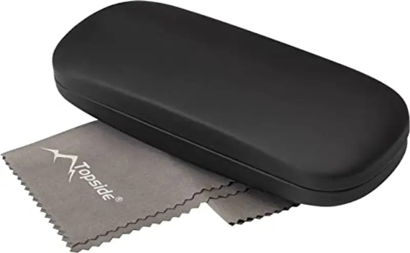 Custodia occhiali rigida per occhiali TOPSIDE incluso morbido panno in microfibra