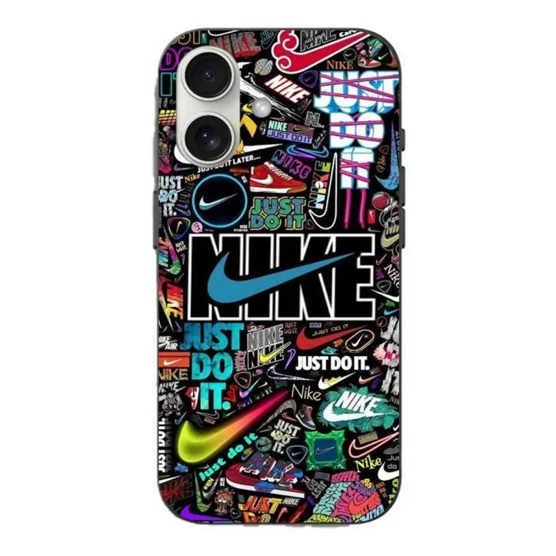 Custodia per iPhone 16 Plus - Nike - Colorata - Morbida - Motivo Pikachu e Goku - Just Do It