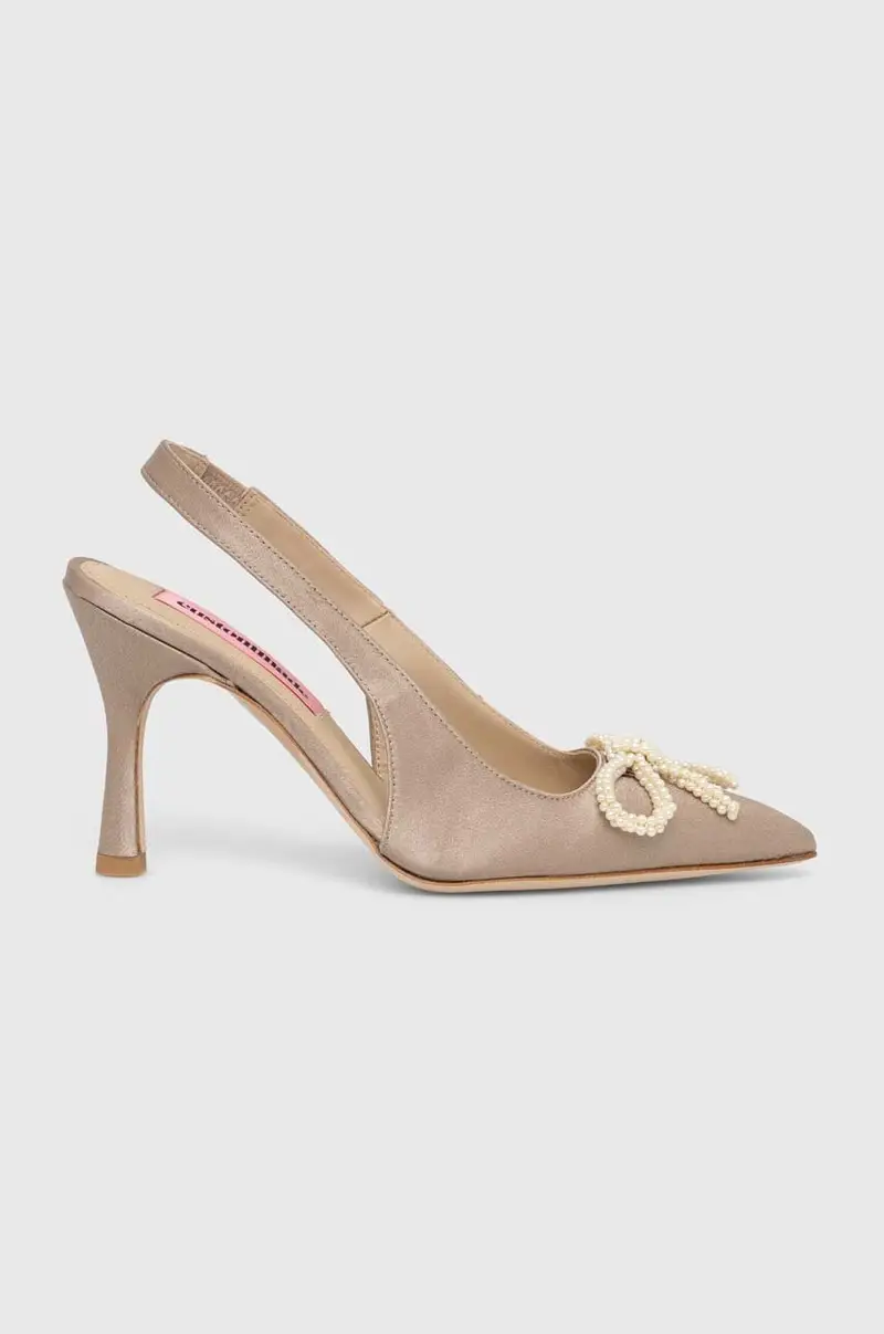 tacchi a spillo Ayanna Satin Pearl colore marrone 000402096