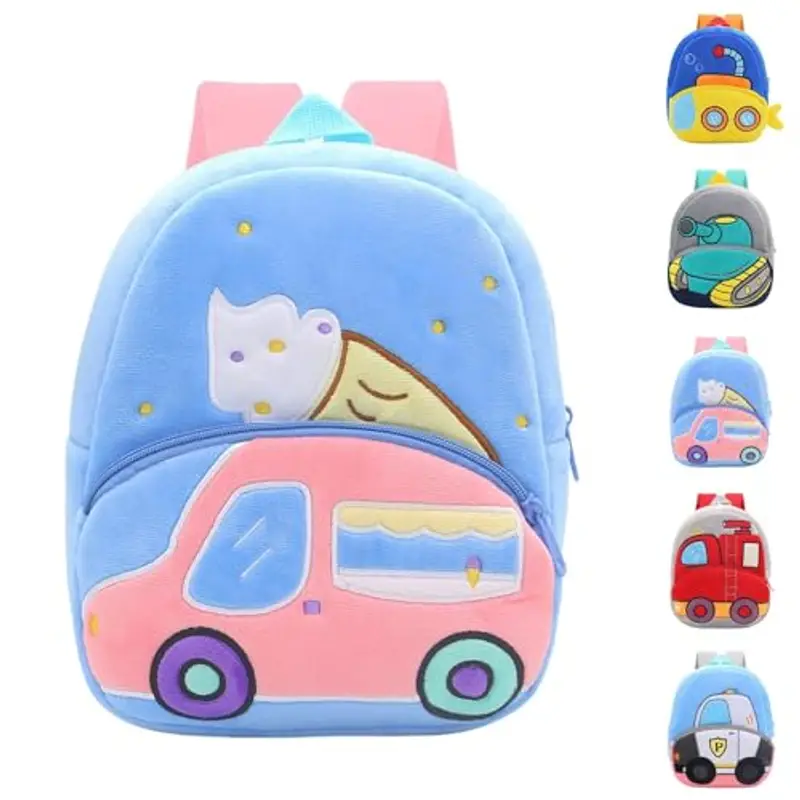 Cute Carto"n Mini Zaini per asilo nido per bambini e bambine, scuola o viaggio, rosa, 26 miniatura 2