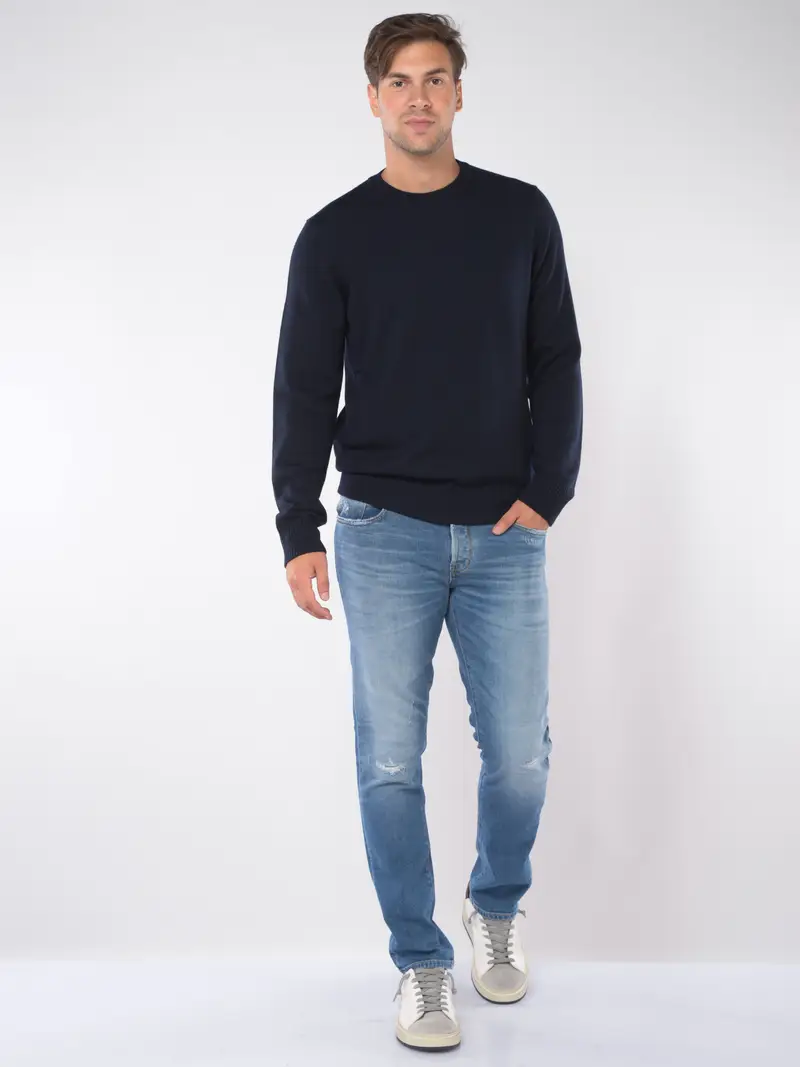 jeans da uomo Cycle skinny con rotture Blu miniatura 2