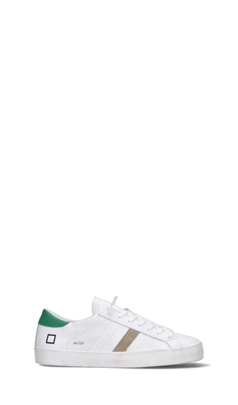 . HILL LOW CALF Sneaker uomo bianca/verde in pelle Vario
