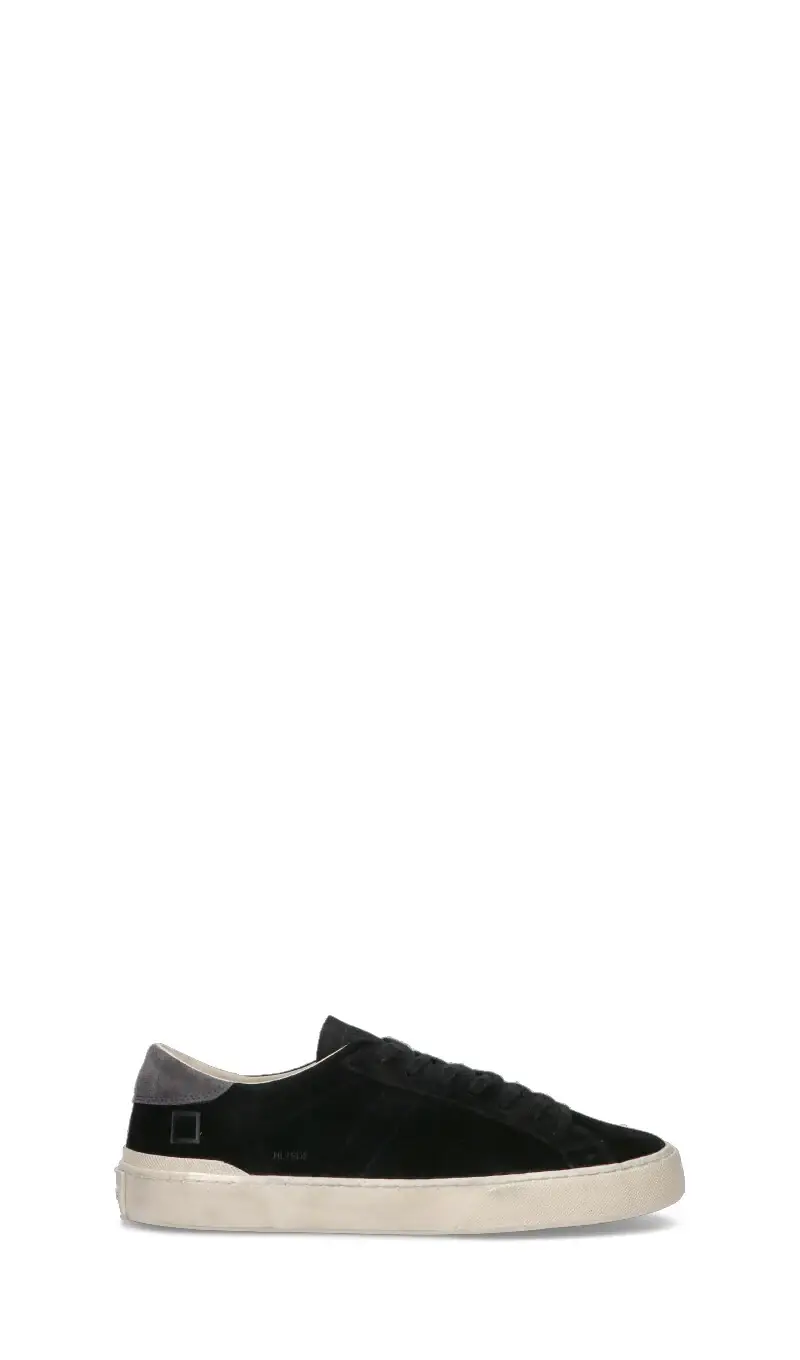 HILL LOW Sneaker uomo nera in suede Vario