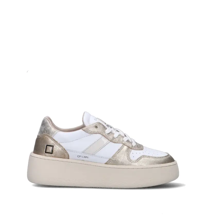 . Sneaker donna bianca/platino in pelle Vario