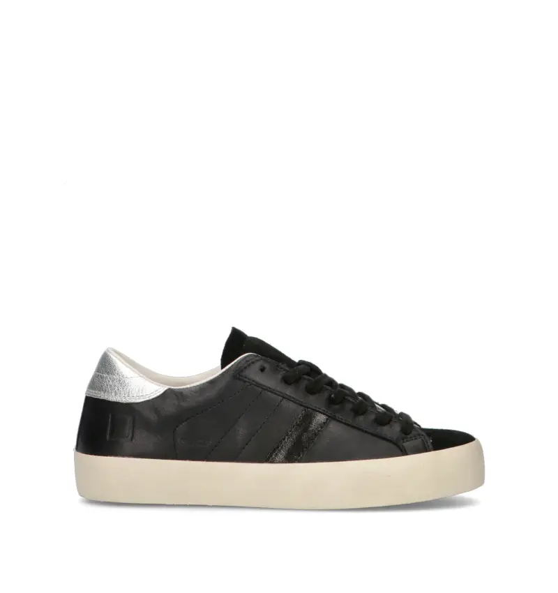 Sneaker donna nera in pelle Vario