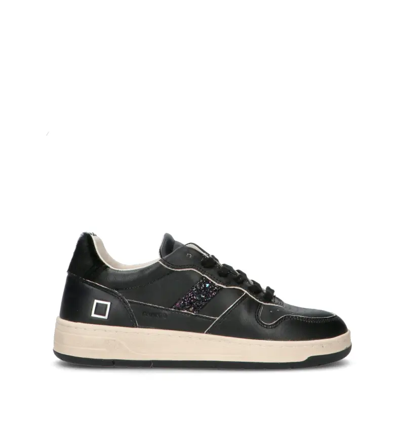 D.a.t.e. D.a.t.e. Sneakers donna nere in pelle e tessuto
