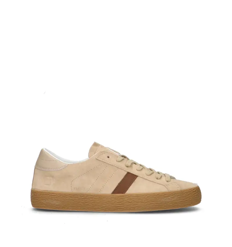 Sneaker uomo beige in suede Vario