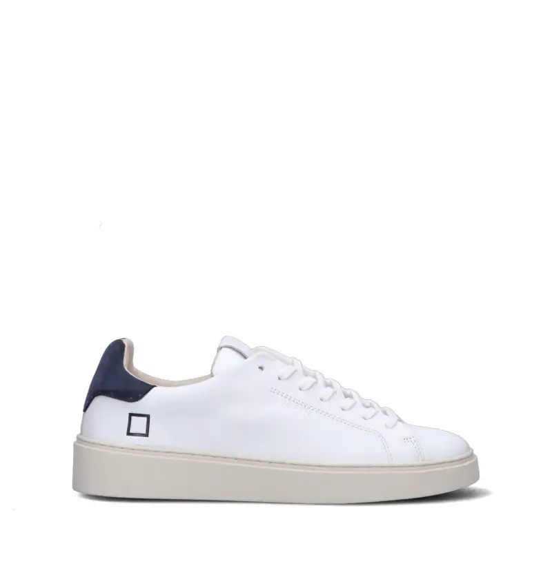 D.a.t.e. D.a.t.e. Sneakers uomo bianche e blu in pelle