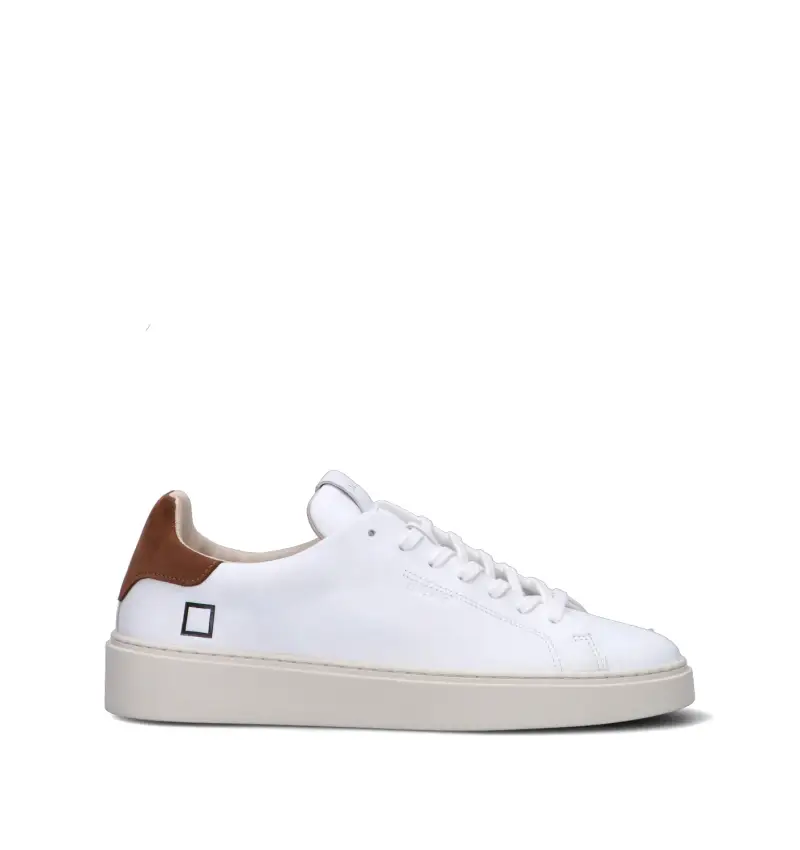 D.a.t.e. D.a.t.e. Sneakers uomo bianche e cuoio in pelle