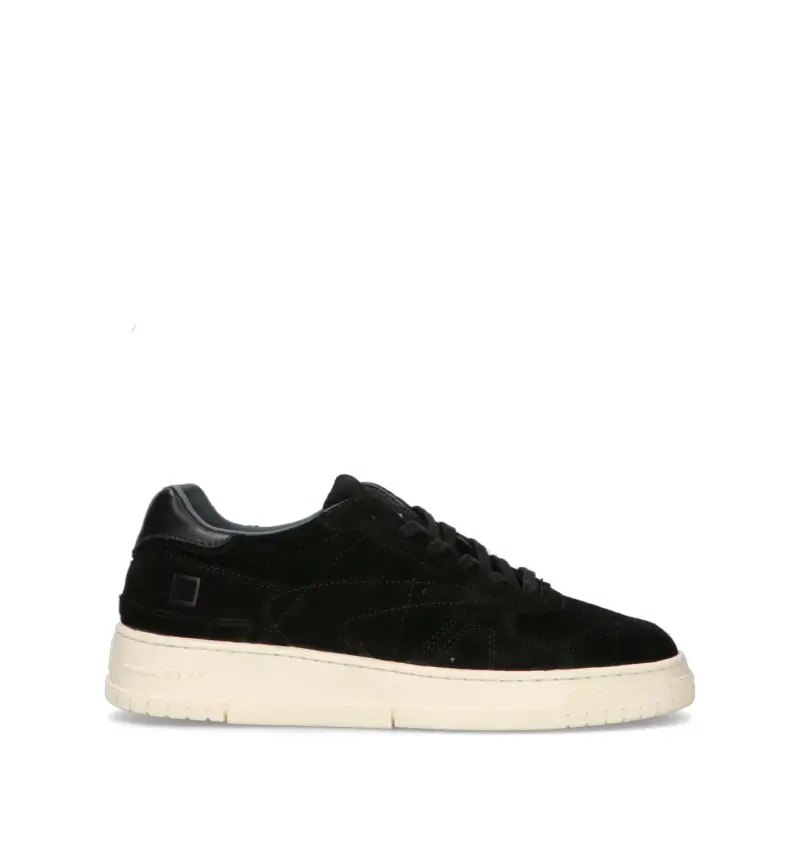 Sneaker uomo nera in suede Vario