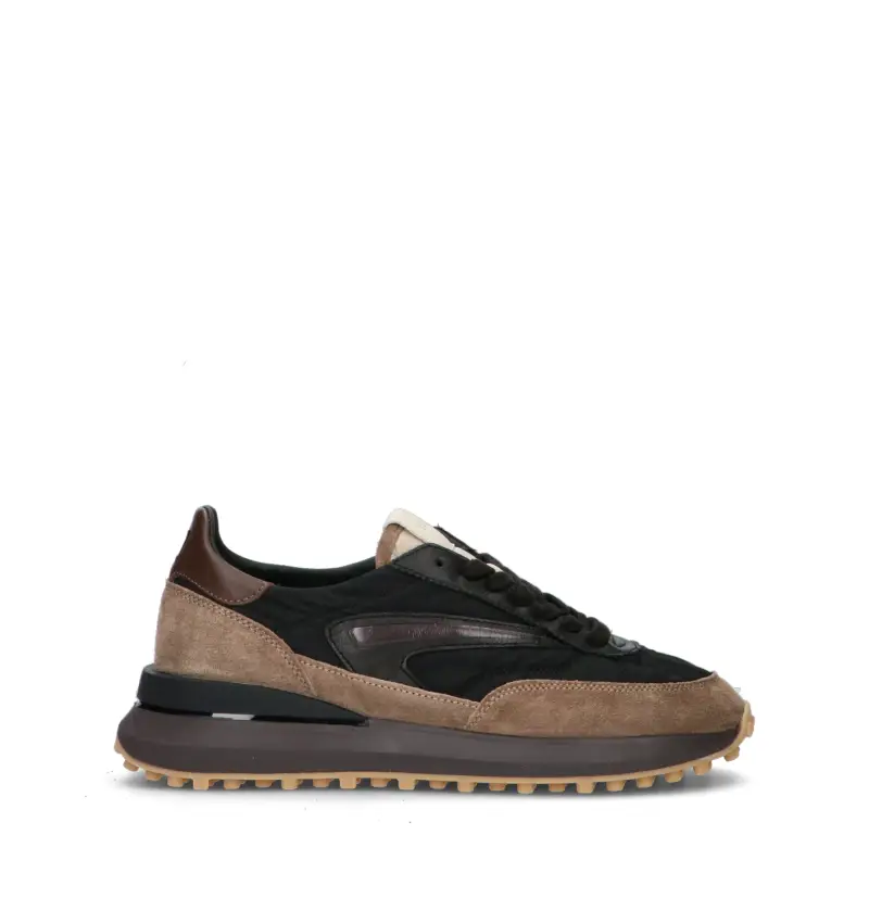 Sneaker uomo nera/marrone Vario