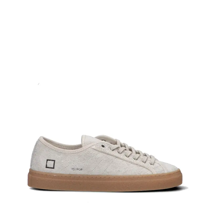 D.a.t.e. D.a.t.e. Sneakers uomo panna in suede