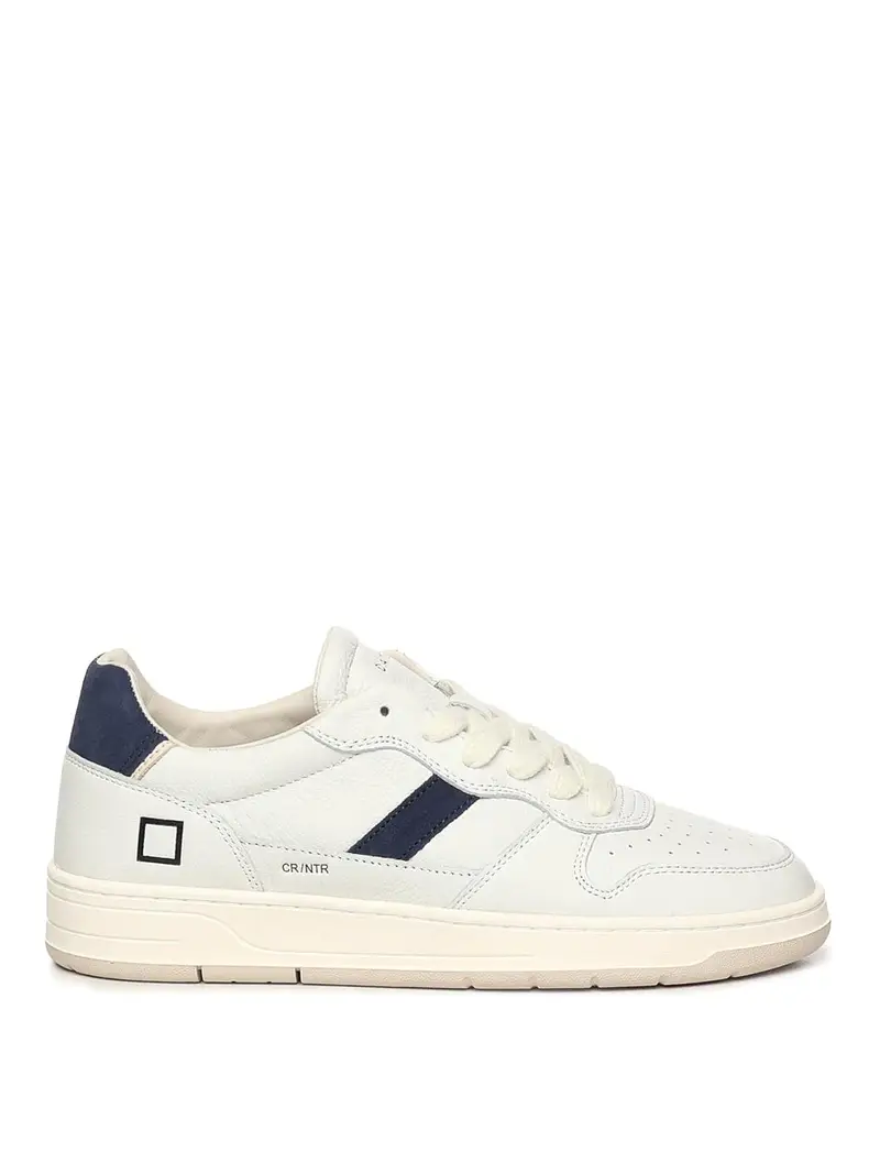 Sneakers Court 20 Basic In Pelle Bianco