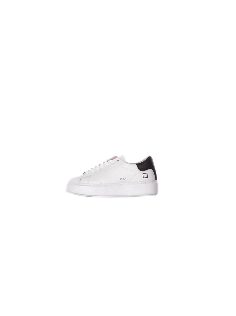 Sneakers Donna D.A.T.E. White black Sfera calf