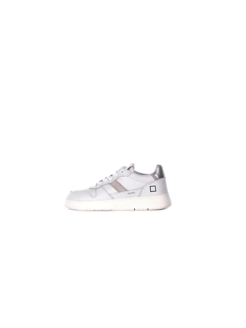 Sneakers Donna D.A.T.E. White silver Court 2.0 basic