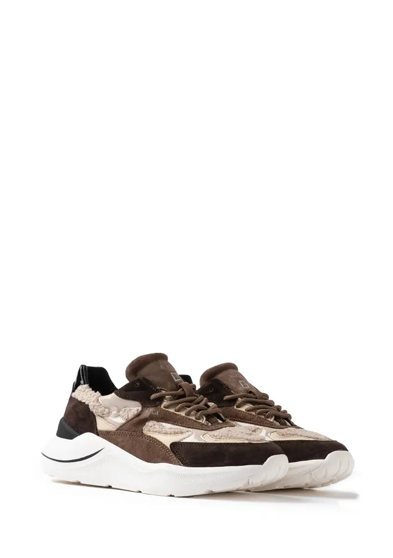 Sneakers Donna Marrone miniatura 3