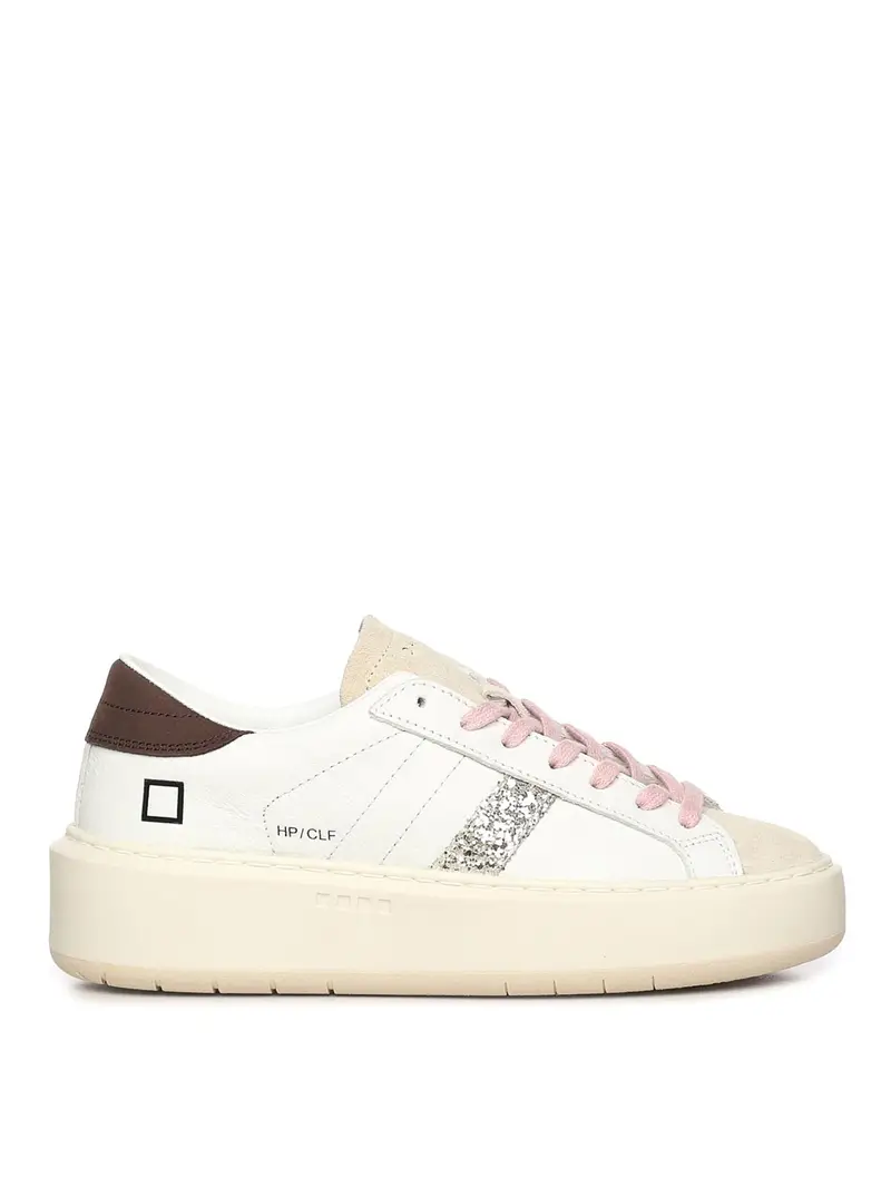 Sneakers Hill con plateau basso Beige