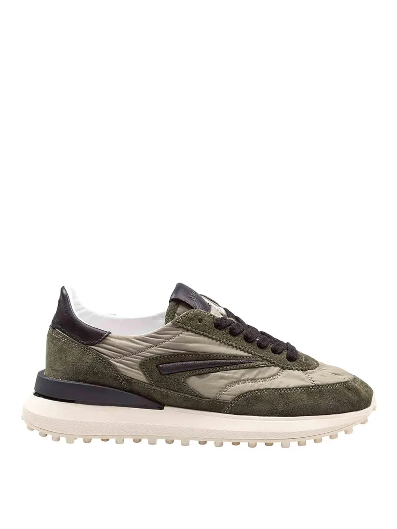 . Sneakers Running Athleta In Nylon E Suede Verde