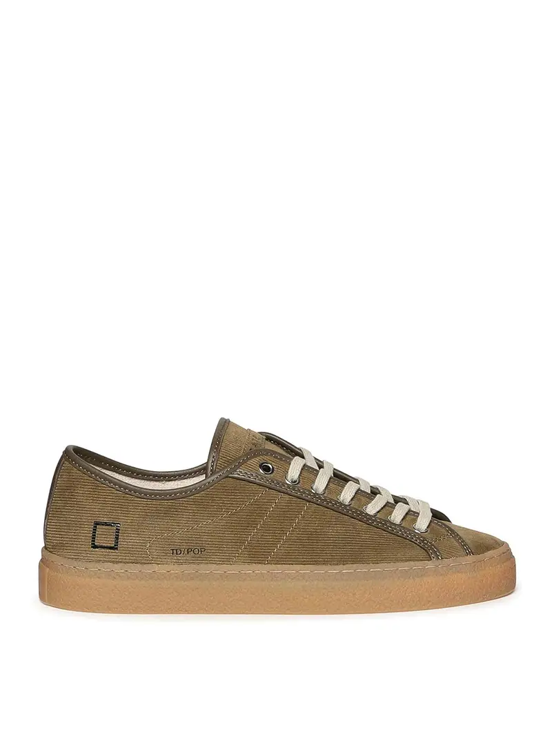 Sneakers Tender in pelle scamosciata Verde Scuro