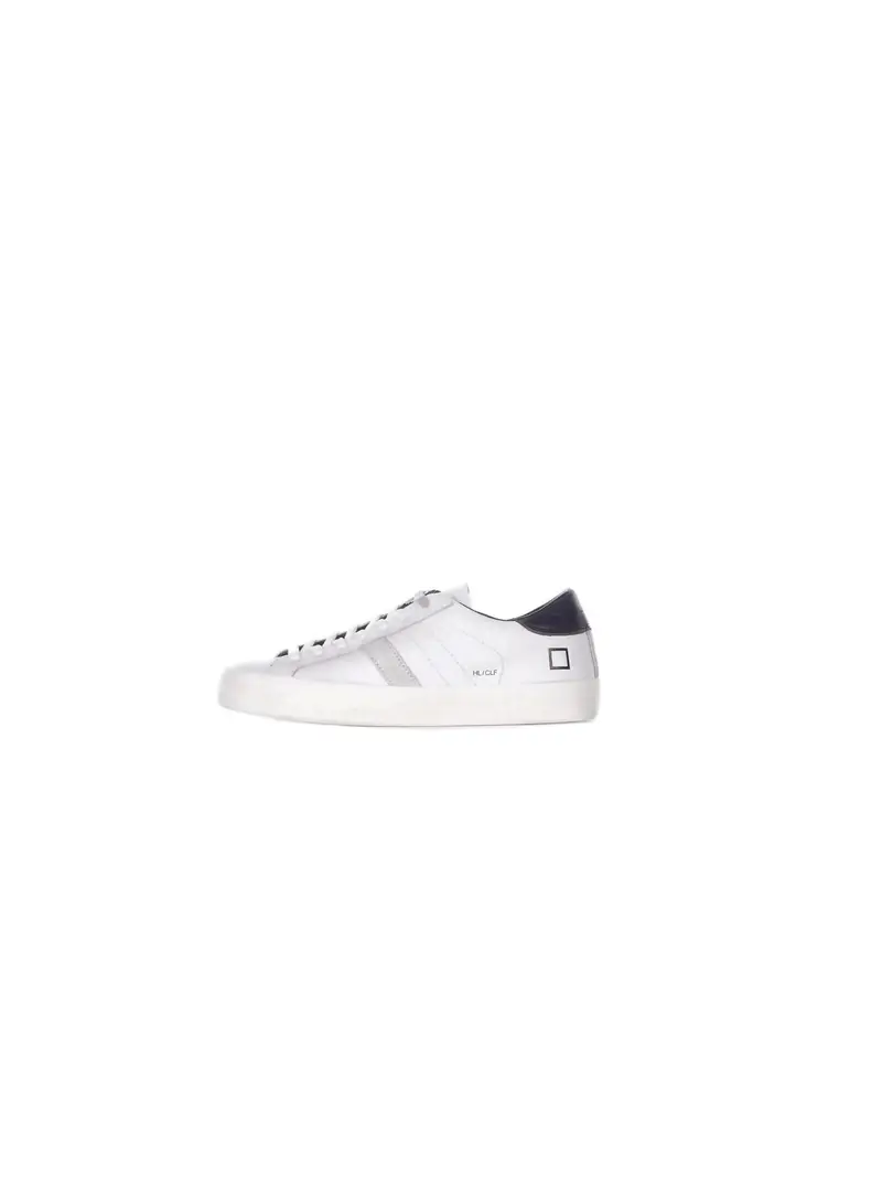 Sneakers Uomo D A T E White blu Hill low calf