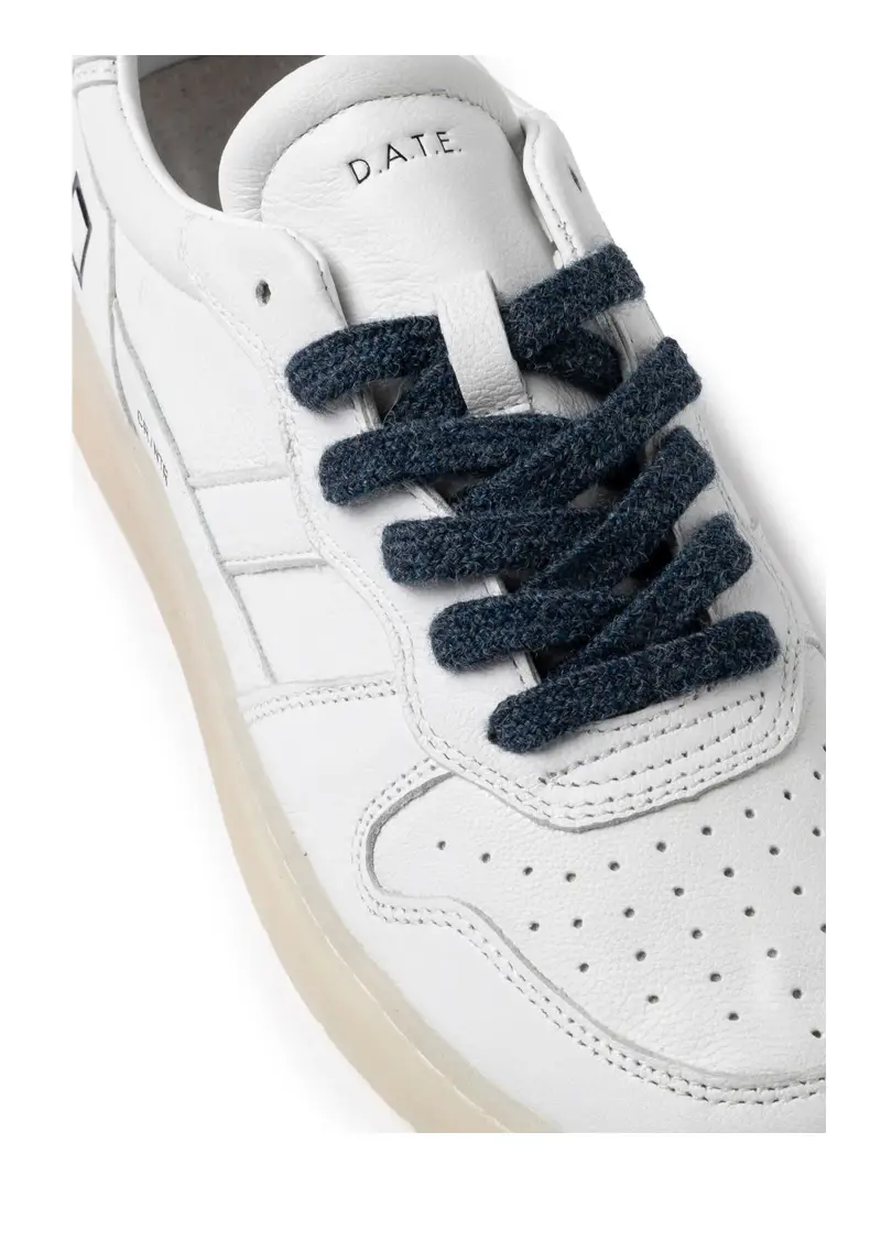 D.a.t.e. D.a.t.e. Sneakers Uomo bassa in pelle bianca miniatura 2