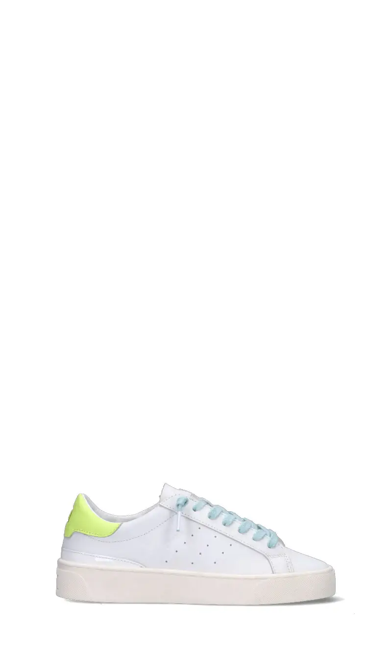 . SONICA CALF Sneaker donna bianca/gialla in pelle Vario