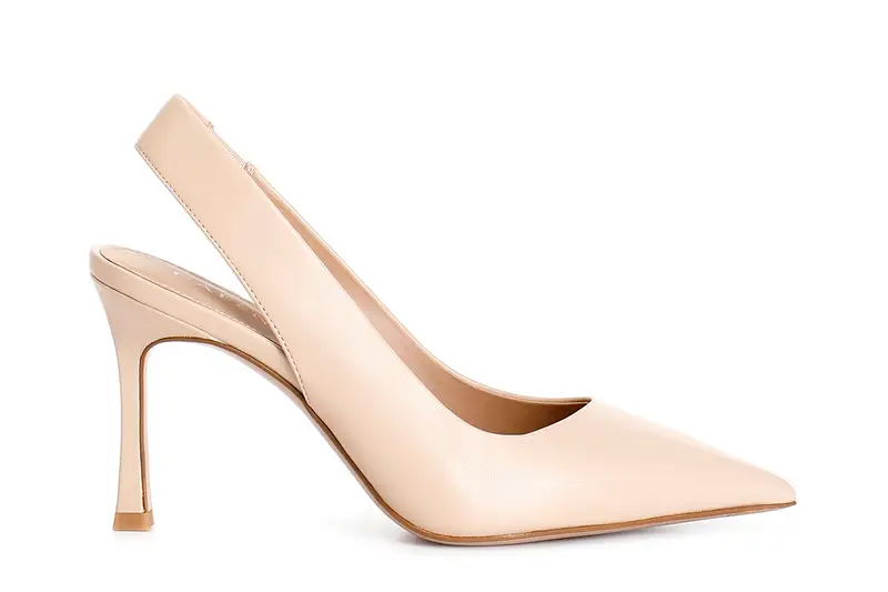 décollété in pelle aperte dietro nude 35