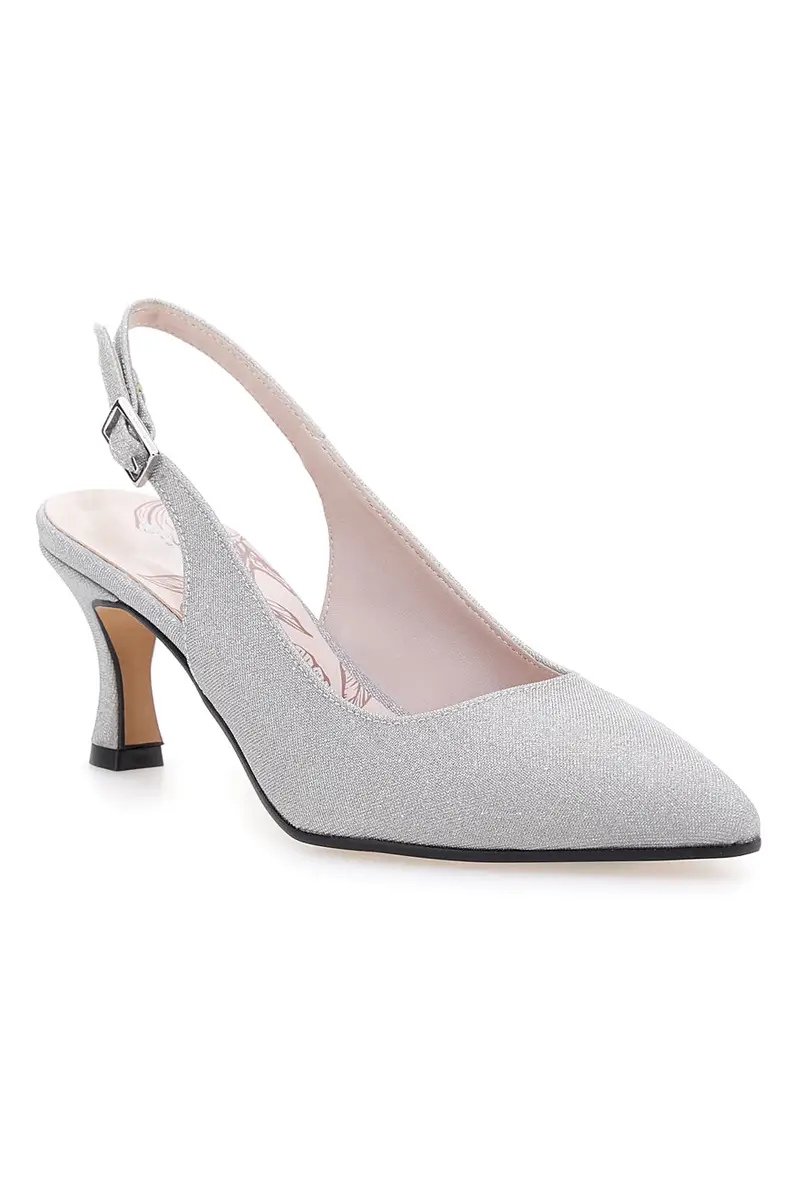 Décolleté argento glitter slingback Pittarello Romantic 54366 miniatura 2