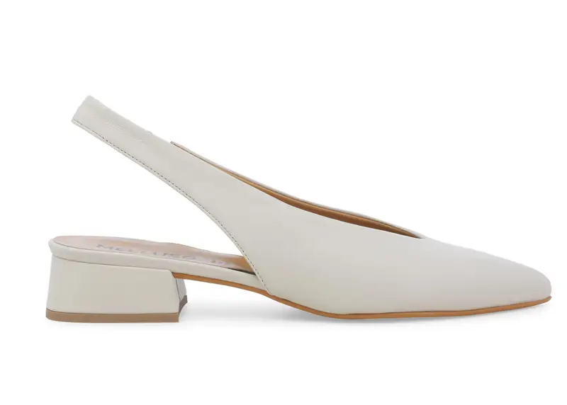 Dècolletè donna con cinturino in pelle milk d156z