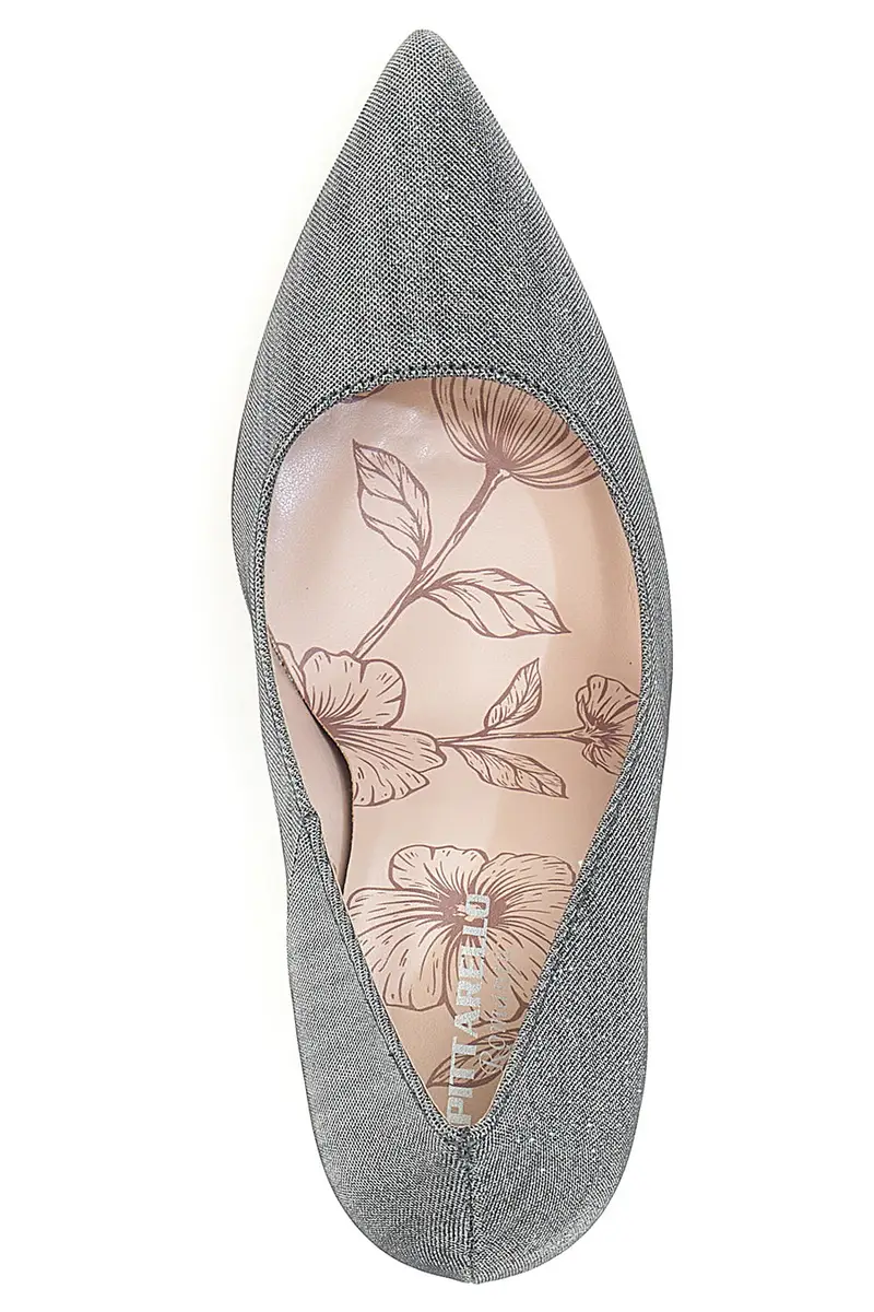 Décolleté grigio scuro glitter con tacco alto Pittarello Romantic 5423 miniatura 3