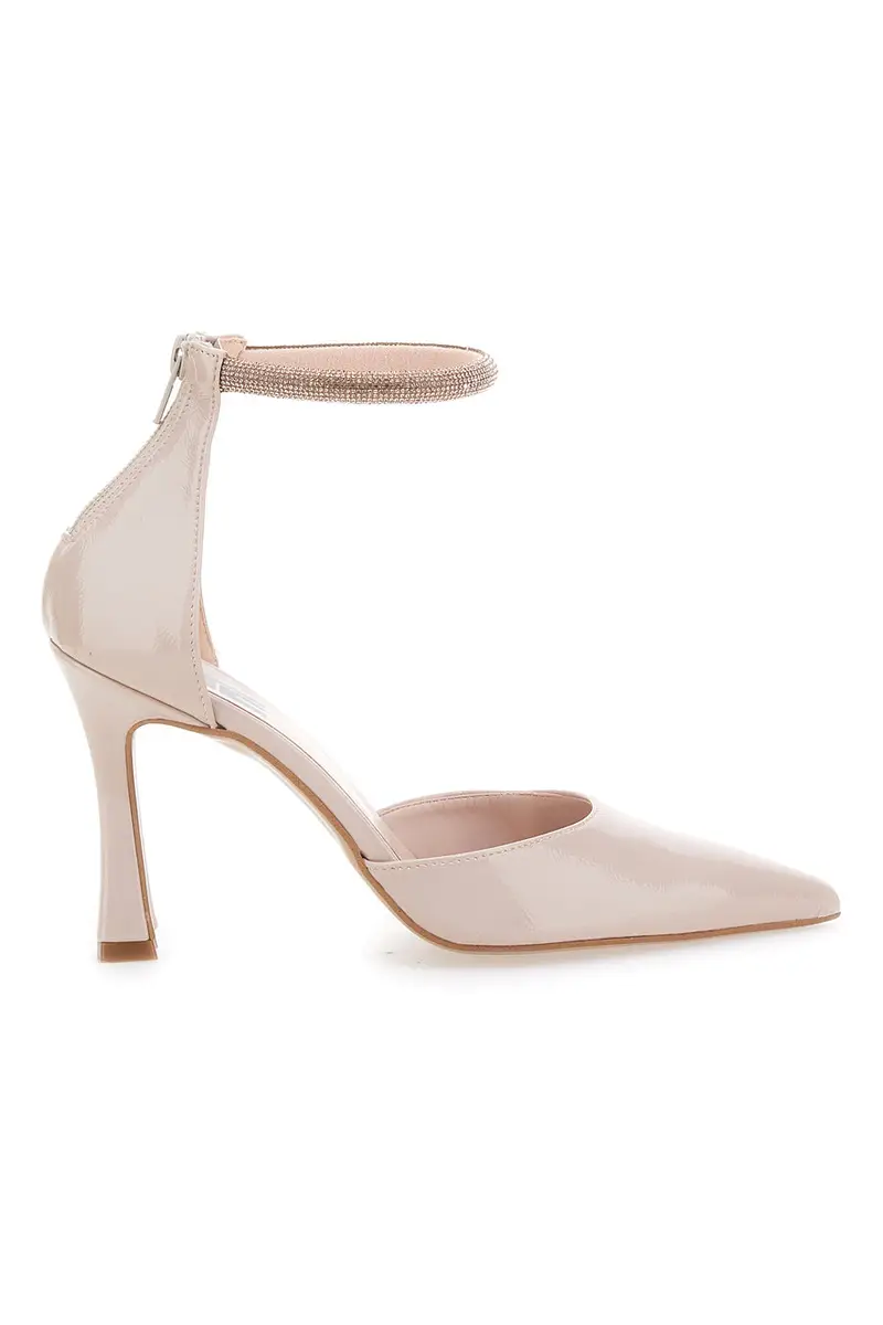 Décolleté Nude a Punta con Cinturino con Glitter PITTARELLO LOVE 709