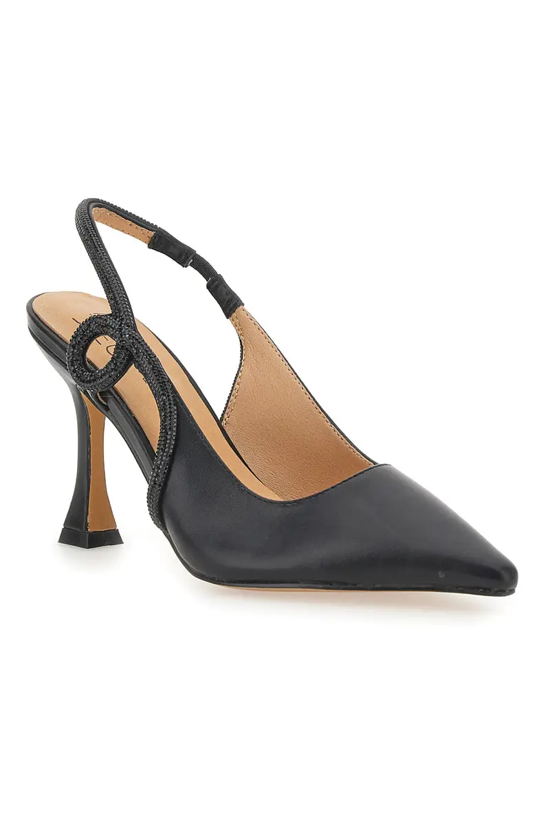 Décolleté Slingback Nerecon Punta Sfilata e Cinturino con Strass Mon Dieu 8820H118 miniatura 2