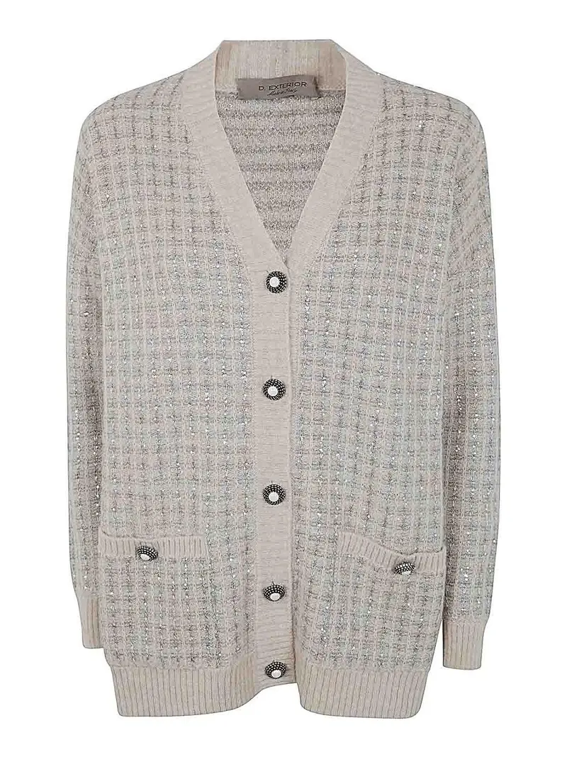 D.Exterior Cardigan Blu 3272241