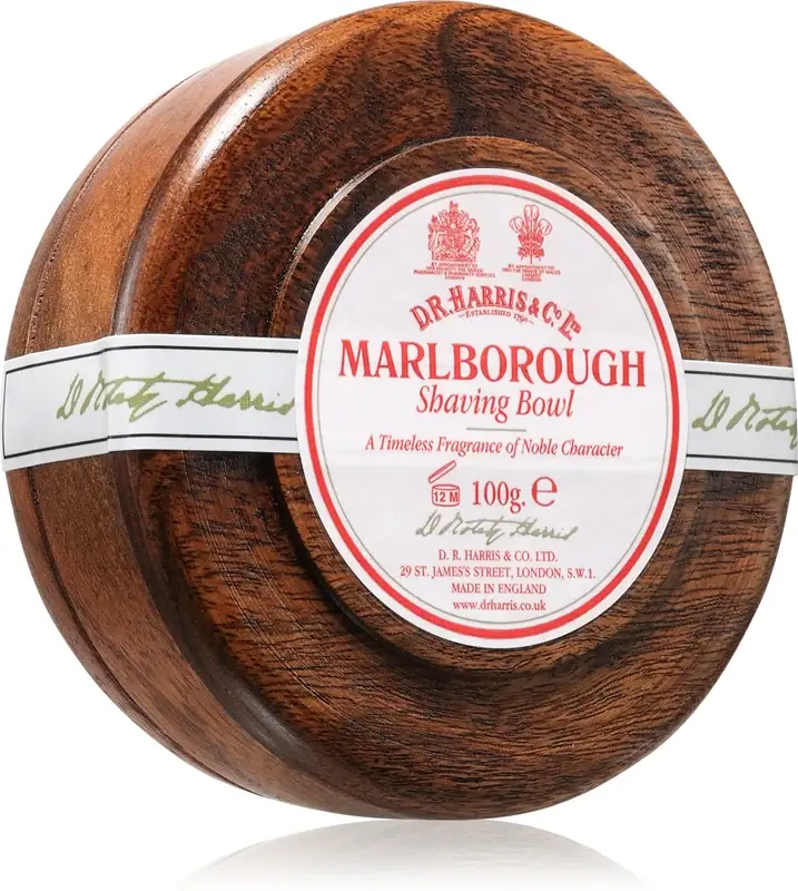 D.R. Harris Shawing Bowl Mahogany wood sapone da barba Marlborough 100 g