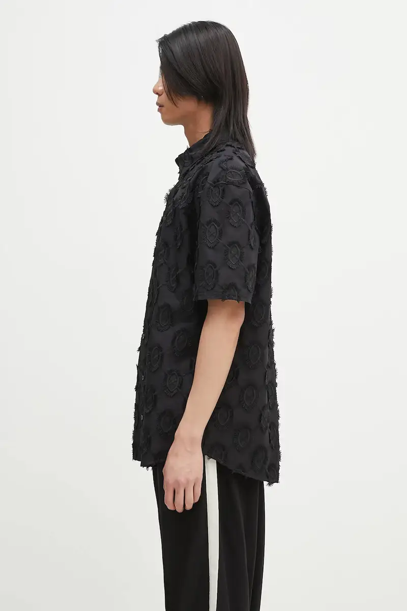 camicia in cotone Trophy Shield Ss Shirt Nero miniatura 2