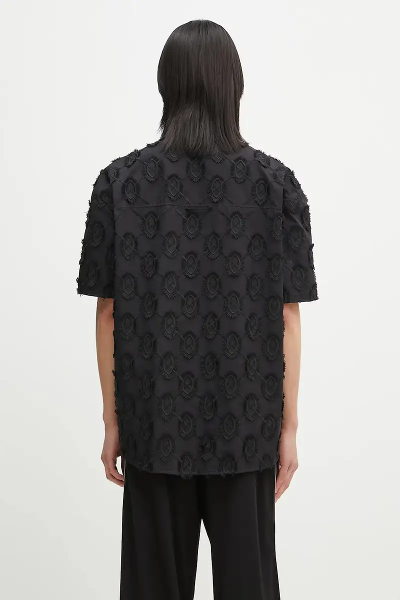 camicia in cotone Trophy Shield Ss Shirt Nero miniatura 3