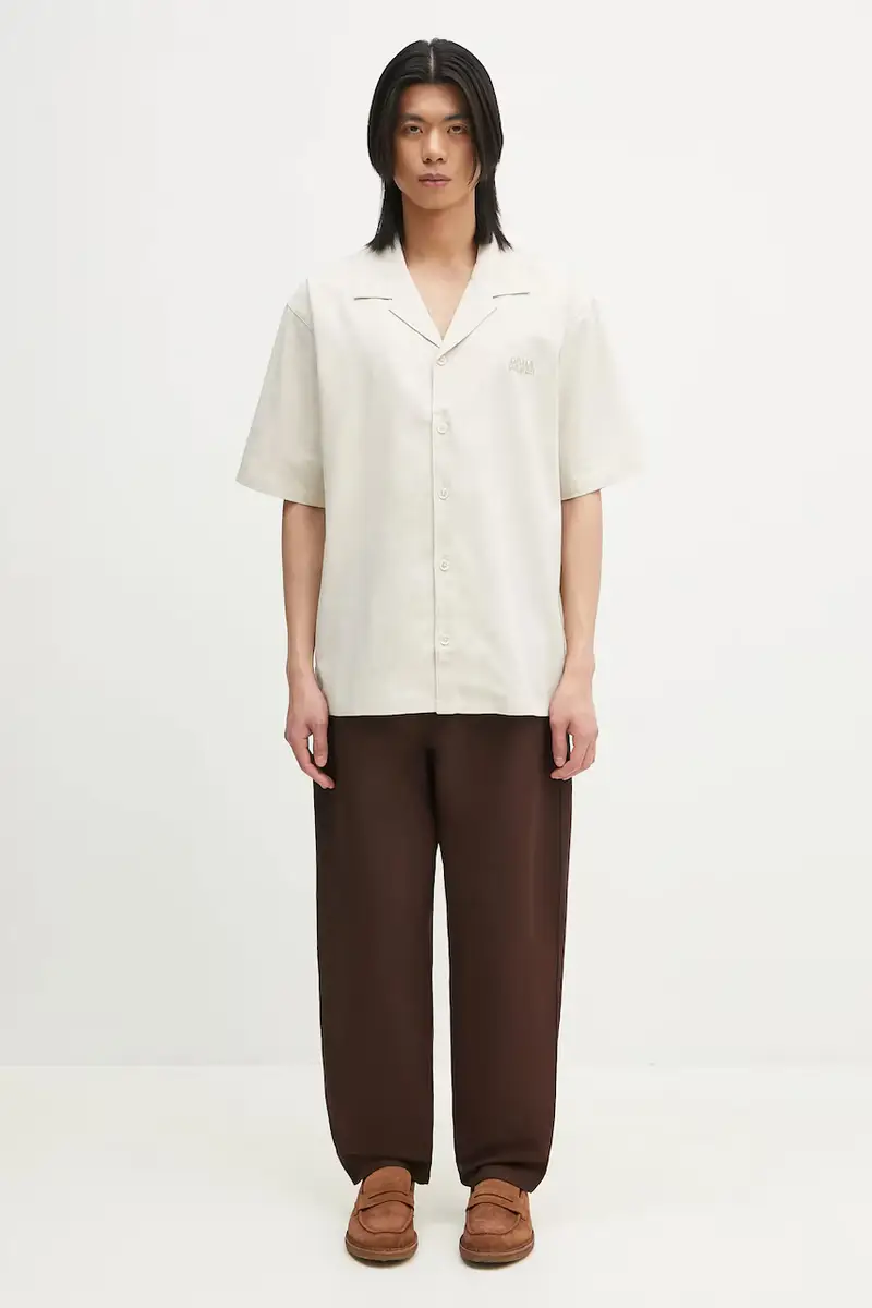 camicia Linen Ss Shirt uomo colore beige 2511123 miniatura 5