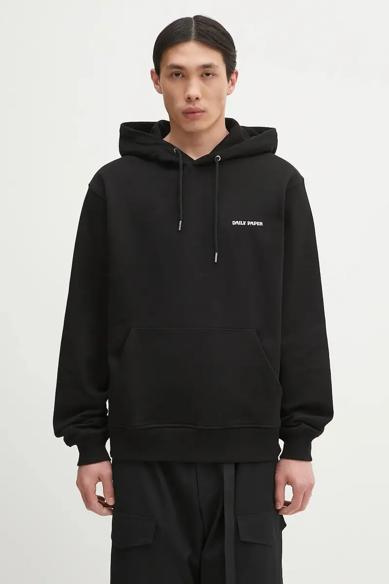 felpa in cotone Dias Hoodie colore nero con cappuccio 2422068