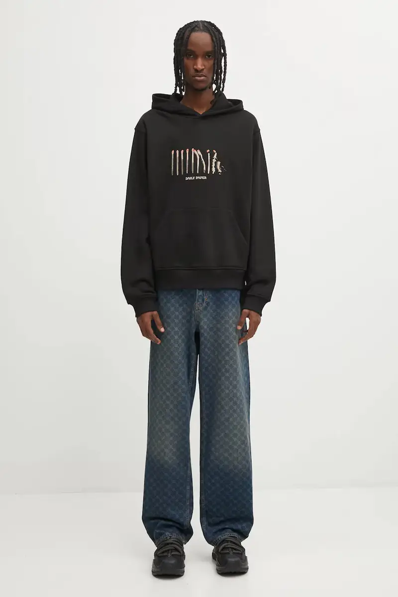 felpa in cotone Light Cycle Hoodie Nero miniatura 5