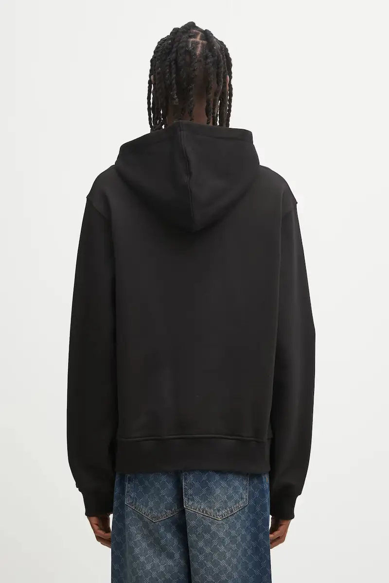 felpa in cotone Light Cycle Hoodie uomo colore nero con cappuccio 2521100 miniatura 3