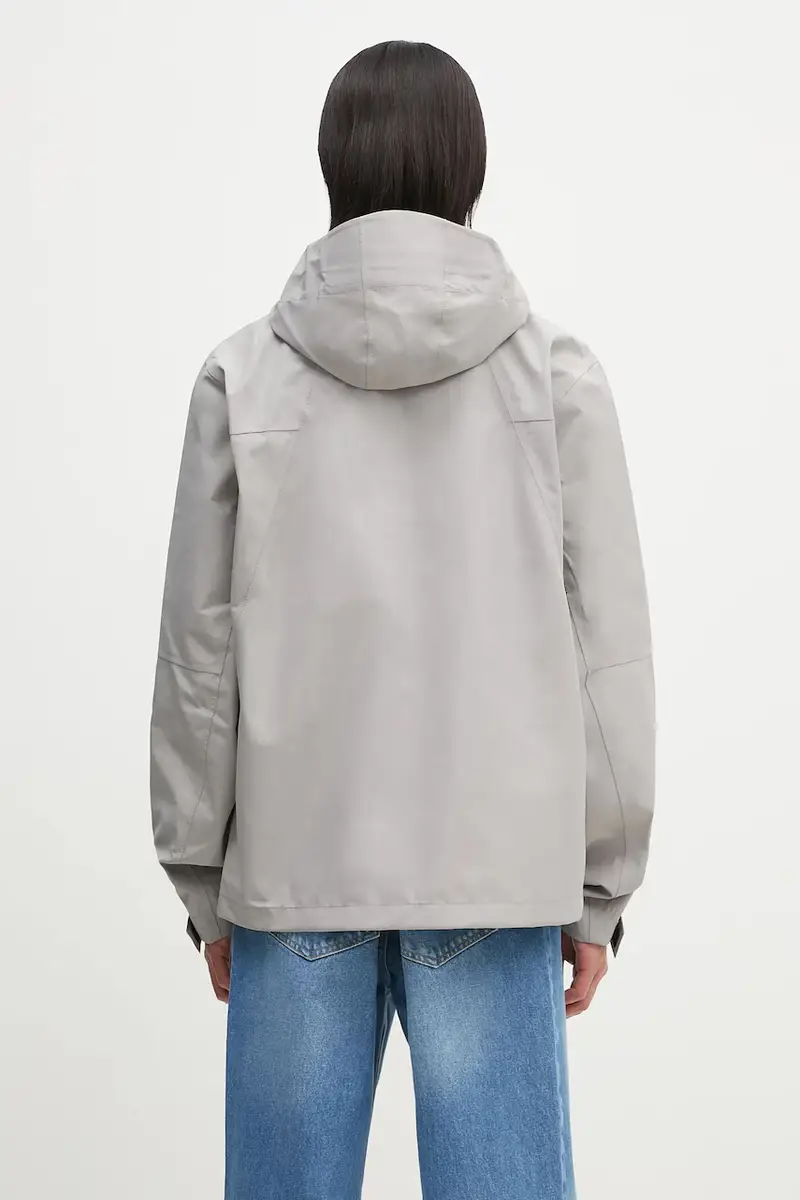 giacca impermeabile Kunle Rain Jacket Grigio miniatura 3