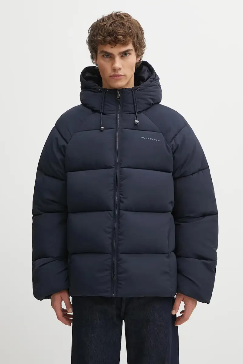 giacca Relaxed Puffer Blu navy