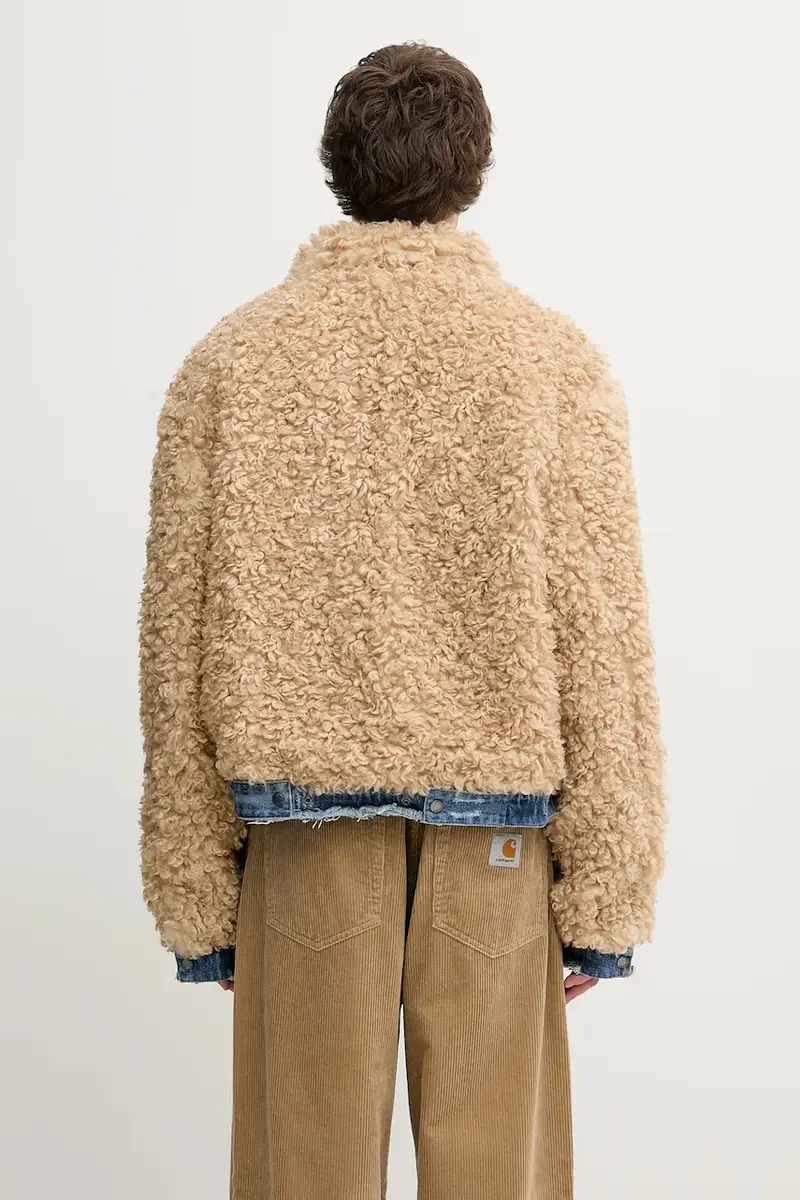 giacca reversibile Reversible Fur Blu miniatura 3