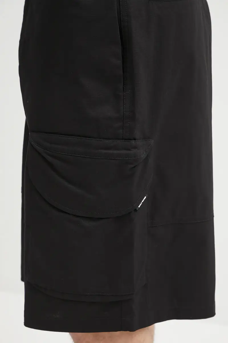 pantaloncini in cotone Cotton Cargo Shorts Nero miniatura 4