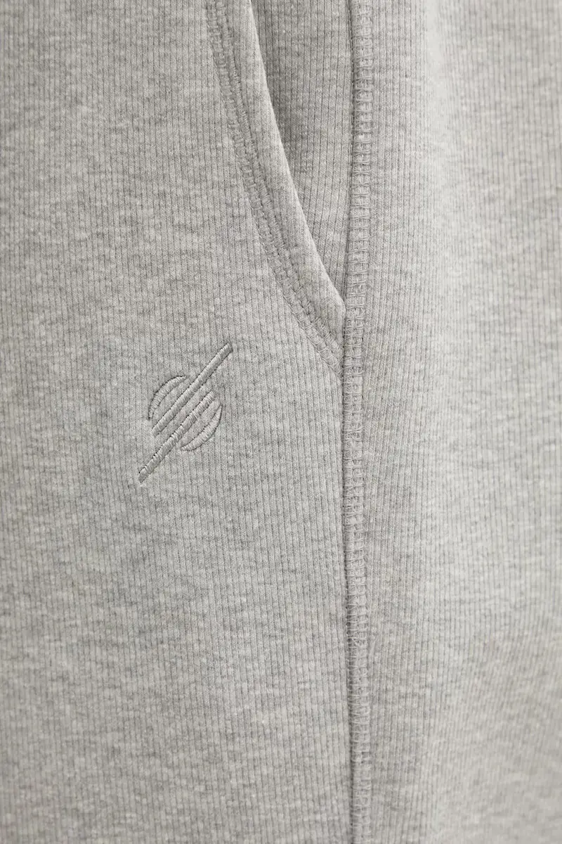 pantaloni tuta Mono Rib Grigio miniatura 4