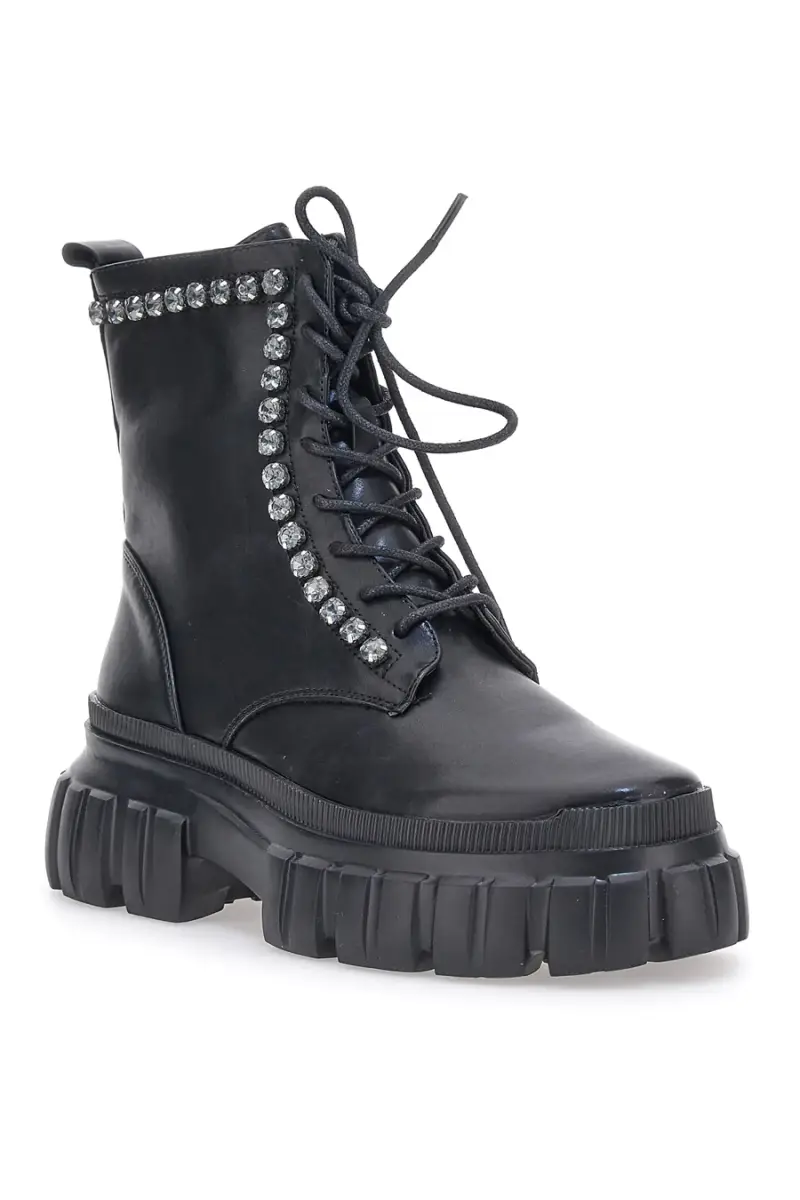 Combat Boots Neri Dame Rose 580308 [NERO] miniatura 2