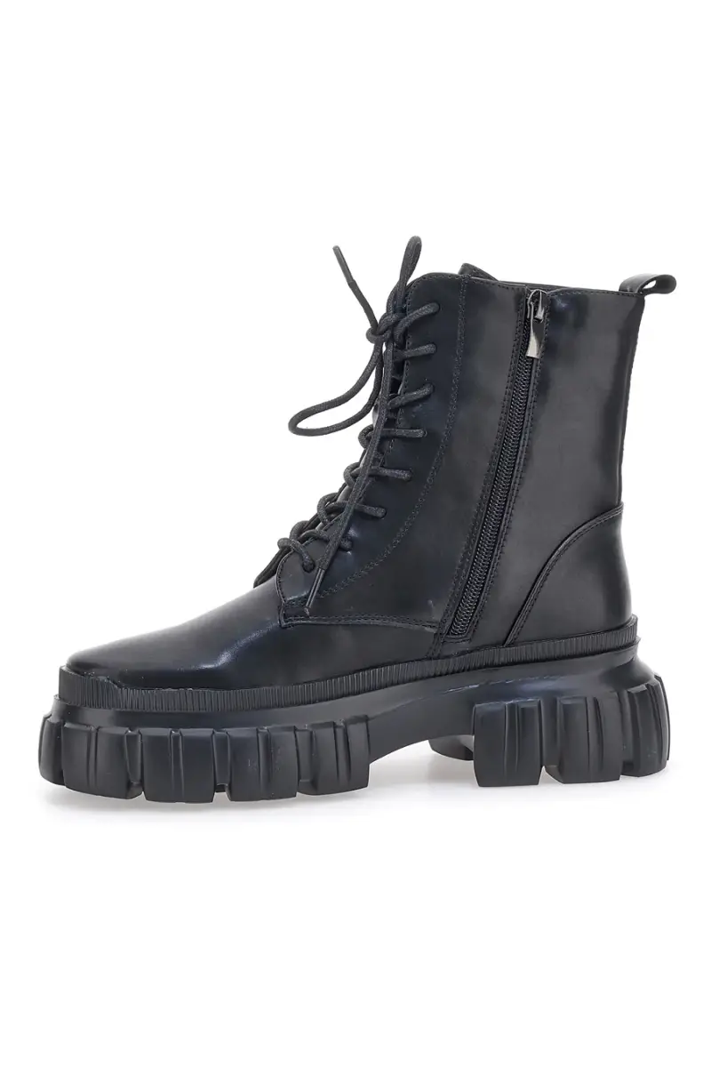 Combat Boots Neri Dame Rose 580308 [NERO] miniatura 4