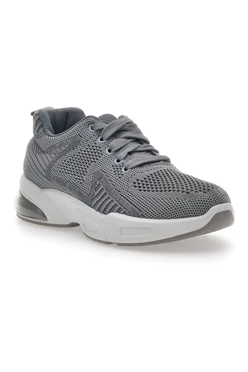 Sneakers Grigie In Tessuto Dame Rose 162508 [GRIGIO] miniatura 2