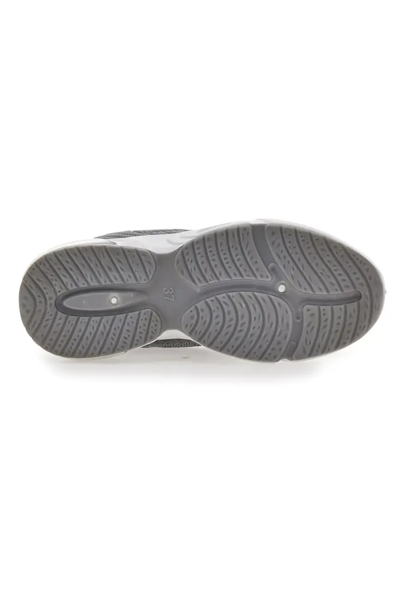 Sneakers Grigie In Tessuto Dame Rose 162508 [GRIGIO] miniatura 5