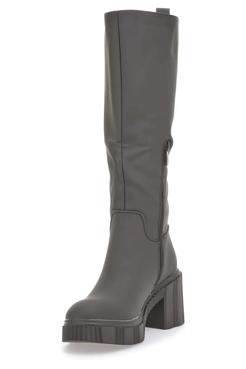 Stivali Grigio/Verdi Con Tacco a Blocco Dame Rose 837 [VERDE] miniatura 3